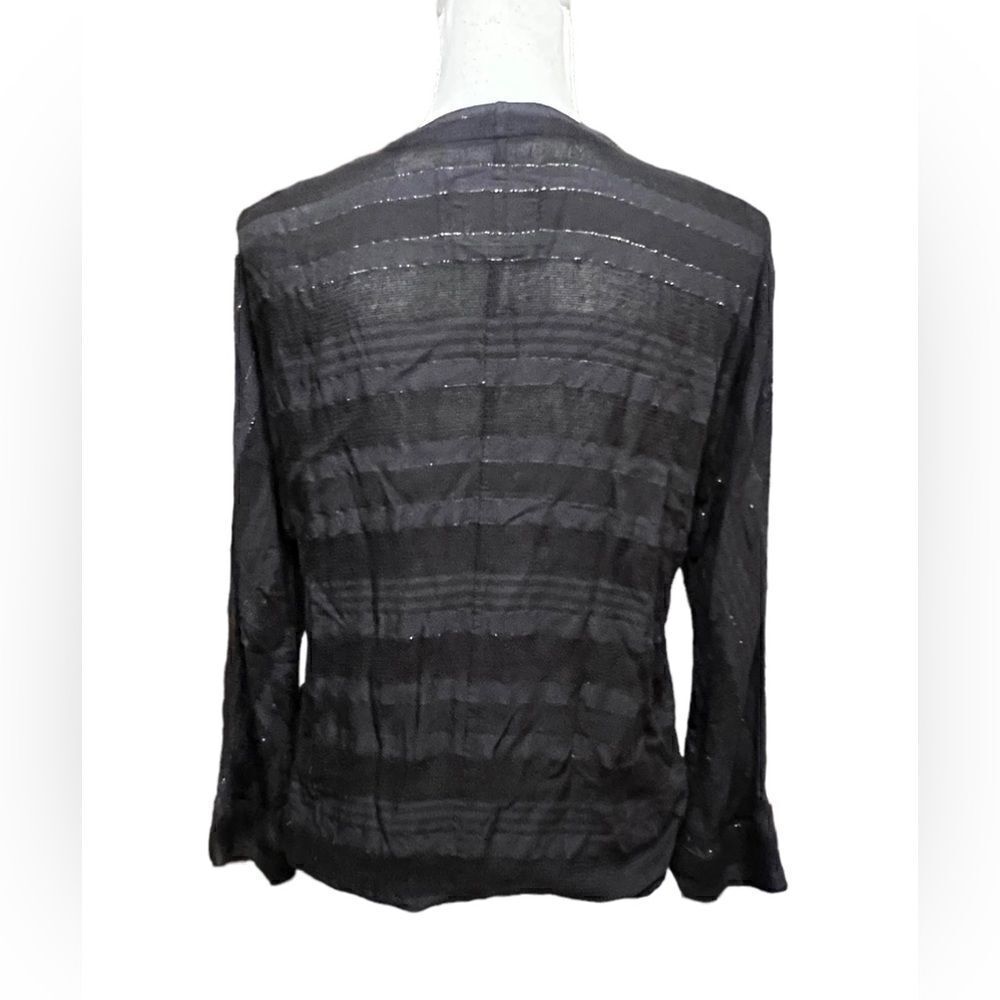 Rails Lily Silver Metallic Tel Aviv Stripe Top - image 4